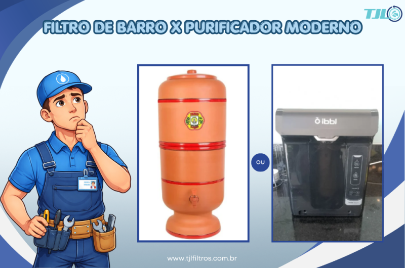 Filtro de barro x purificador moderno: qual é a melhor escolha para sua casa ou empresa?
