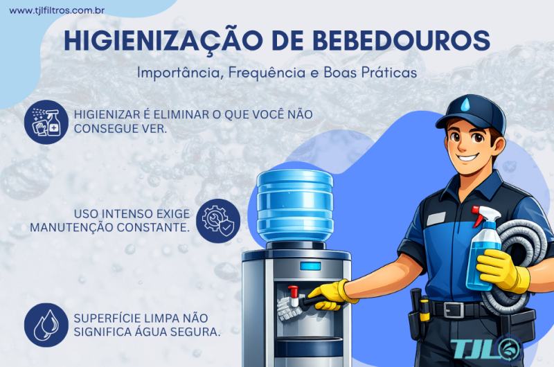Higienização de Bebedouros: Importância, Frequência e Boas Práticas