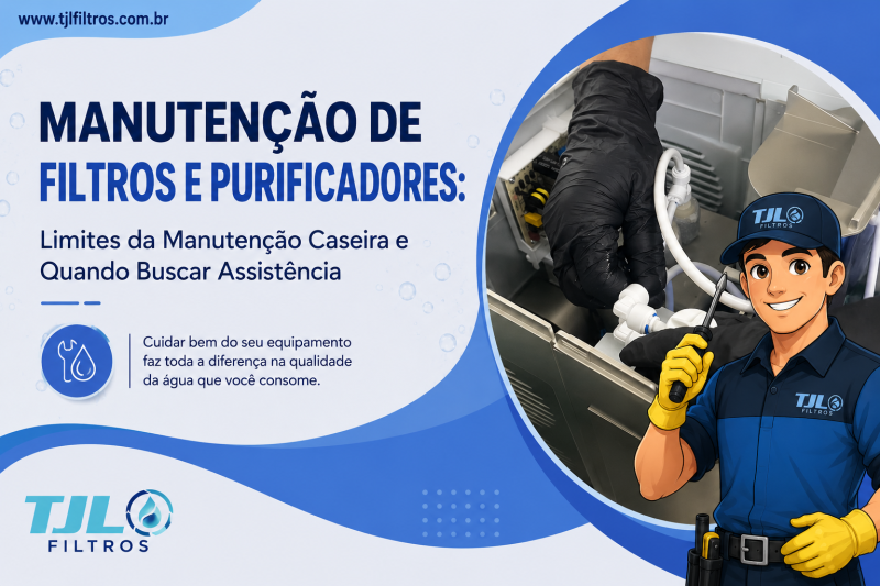 Manutenção de Filtros e Purificadores: Limites da Manutenção Caseira e Quando Buscar Assistência