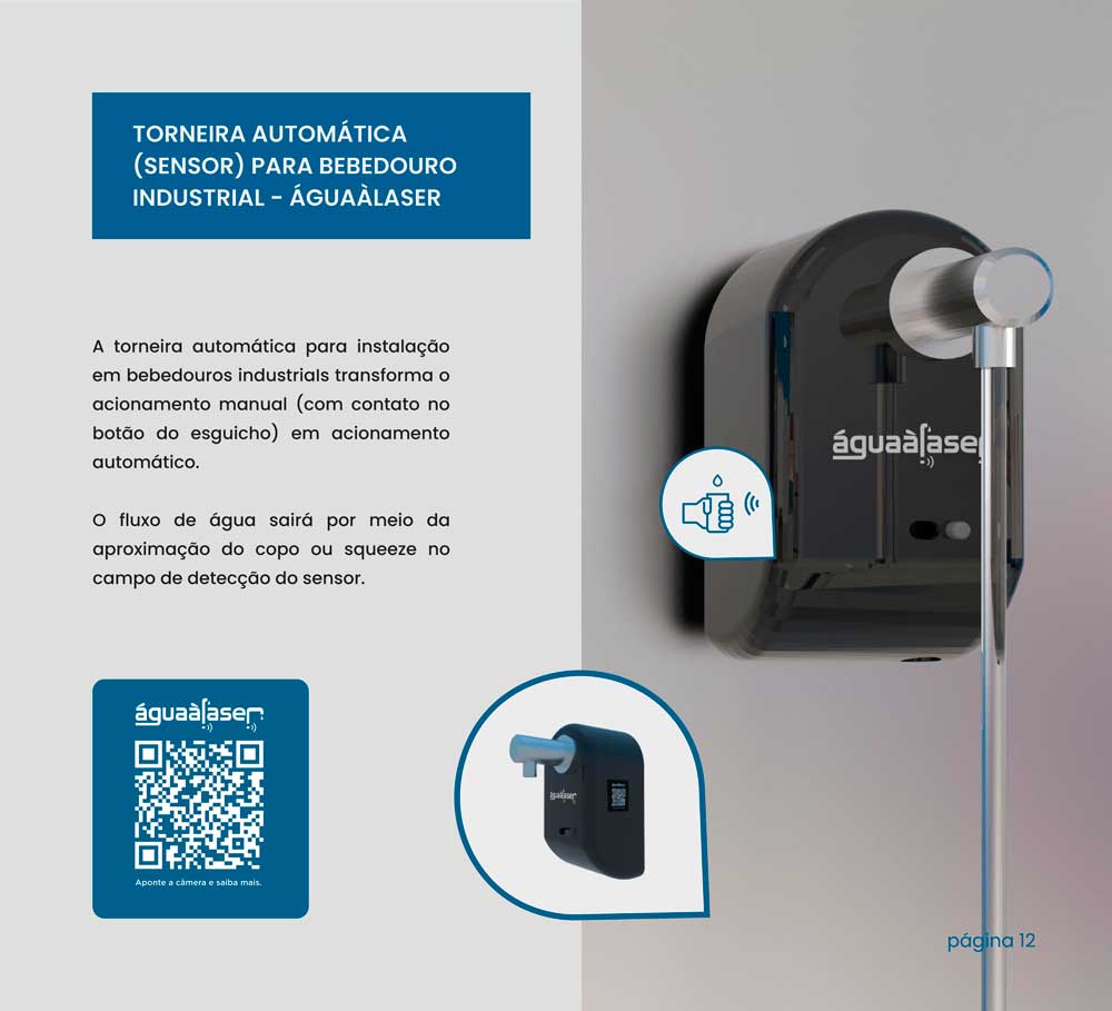 Torneira com acionamento Infravermelho Torneira com acionamento Infravermelho